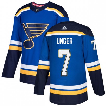 Youth Authentic St. Louis Blues Garry Unger Adidas Home Jersey - Blue