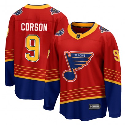 Youth Breakaway St. Louis Blues Shayne Corson Fanatics Branded 2020/21 Special Edition Jersey - Red