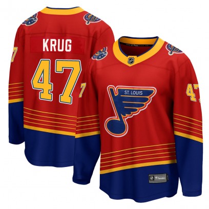 Youth Breakaway St. Louis Blues Torey Krug Fanatics Branded 2020/21 Special Edition Jersey - Red