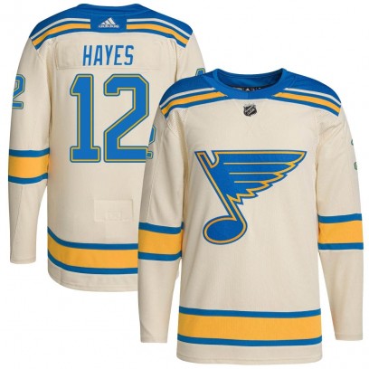 Youth Authentic St. Louis Blues Kevin Hayes Adidas 2022 Winter Classic Player Jersey - Cream