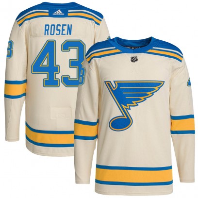Youth Authentic St. Louis Blues Calle Rosen Adidas 2022 Winter Classic Player Jersey - Cream