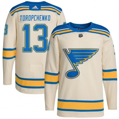 Youth Authentic St. Louis Blues Alexey Toropchenko Adidas 2022 Winter Classic Player Jersey - Cream