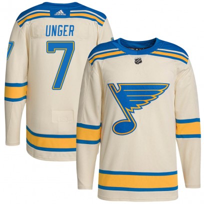 Youth Authentic St. Louis Blues Garry Unger Adidas 2022 Winter Classic Player Jersey - Cream