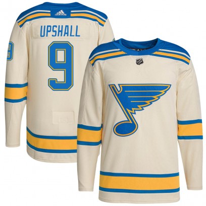 Youth Authentic St. Louis Blues Scottie Upshall Adidas 2022 Winter Classic Player Jersey - Cream