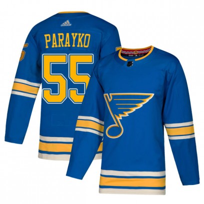 Youth Authentic St. Louis Blues Colton Parayko Adidas Alternate Jersey - Blue