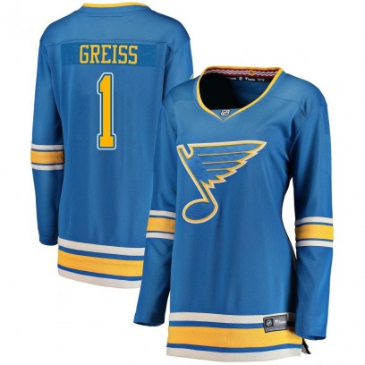Women's Breakaway St. Louis Blues Thomas Greiss Fanatics Branded Alternate Jersey - Blue