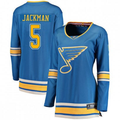 Women's Breakaway St. Louis Blues Barret Jackman Fanatics Branded Alternate Jersey - Blue