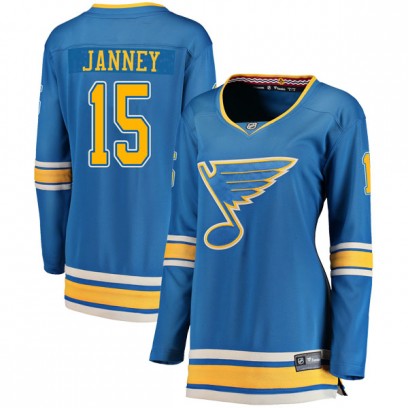 Women's Breakaway St. Louis Blues Craig Janney Fanatics Branded Alternate Jersey - Blue