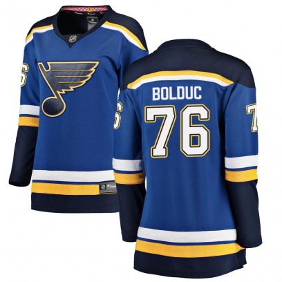 Women's Breakaway St. Louis Blues Zack Bolduc Fanatics Branded Home Jersey - Blue