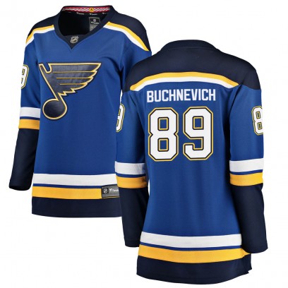Women's Breakaway St. Louis Blues Pavel Buchnevich Fanatics Branded Home Jersey - Blue