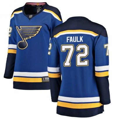 Women's Breakaway St. Louis Blues Justin Faulk Fanatics Branded Home Jersey - Blue