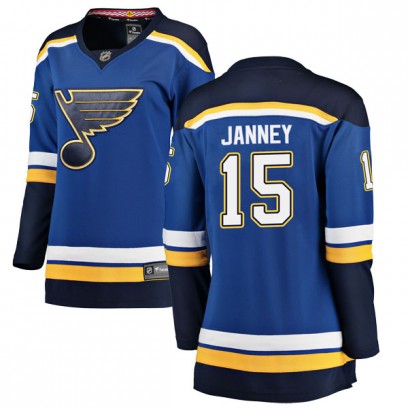 Women's Breakaway St. Louis Blues Craig Janney Fanatics Branded Home Jersey - Blue