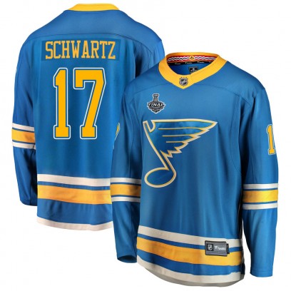 Men's Breakaway St. Louis Blues Jaden Schwartz Fanatics Branded Alternate 2019 Stanley Cup Final Bound Jersey - Blue