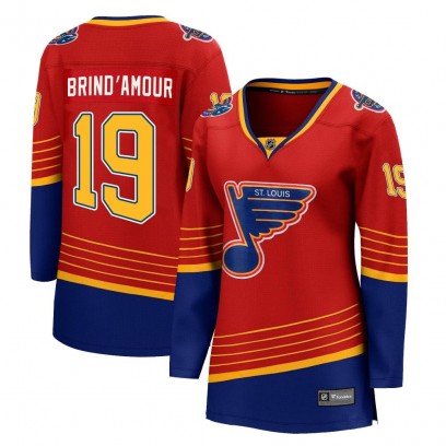 Women's Breakaway St. Louis Blues Rod Brind'amour Fanatics Branded Rod Brind'Amour 2020/21 Special Edition Jersey - Red