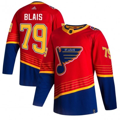 Youth Authentic St. Louis Blues Sammy Blais Adidas 2020/21 Reverse Retro Jersey - Red