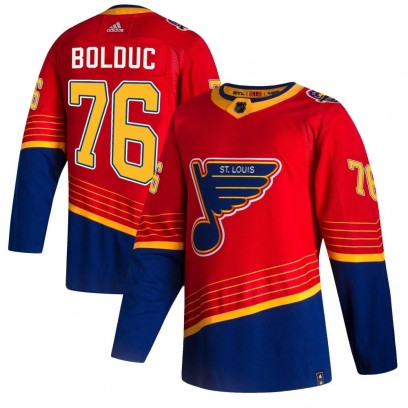 Youth Authentic St. Louis Blues Zack Bolduc Adidas 2020/21 Reverse Retro Jersey - Red