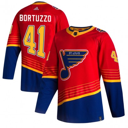 Youth Authentic St. Louis Blues Robert Bortuzzo Adidas 2020/21 Reverse Retro Jersey - Red
