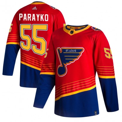 Youth Authentic St. Louis Blues Colton Parayko Adidas 2020/21 Reverse Retro Jersey - Red