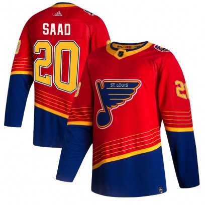 Youth Authentic St. Louis Blues Brandon Saad Adidas 2020/21 Reverse Retro Jersey - Red