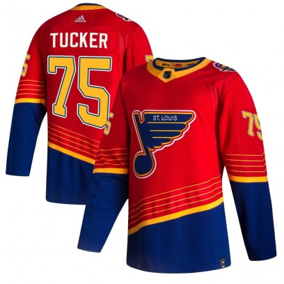 Youth Authentic St. Louis Blues Tyler Tucker Adidas 2020/21 Reverse Retro Jersey - Red