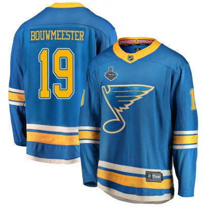 Youth Breakaway St. Louis Blues Jay Bouwmeester Fanatics Branded Alternate 2019 Stanley Cup Final Bound Jersey - Blue