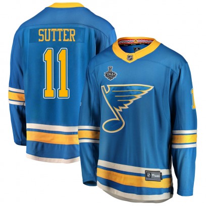 Youth Breakaway St. Louis Blues Brian Sutter Fanatics Branded Alternate 2019 Stanley Cup Final Bound Jersey - Blue